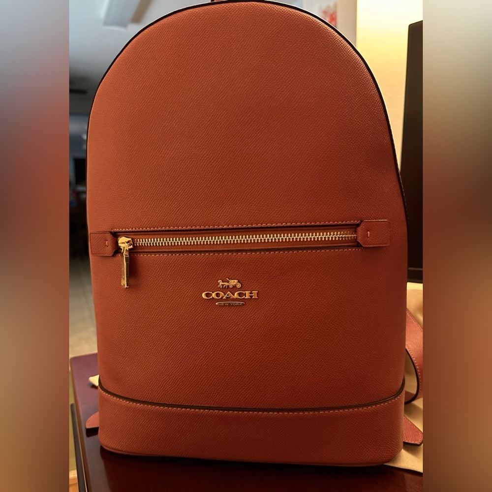 COACH Kenley Backback Gold/Rouge (Brand New)